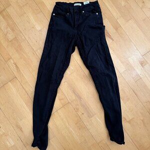 Good American Good Legs Black Skinny Jeans | Size 0